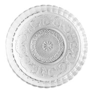 Prato 19,5cm Para Sobremesa De Vidro Angel